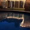 Big pool house, with spa and gym.